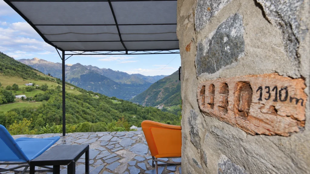 La vue depuis la terrasse de La Lountère