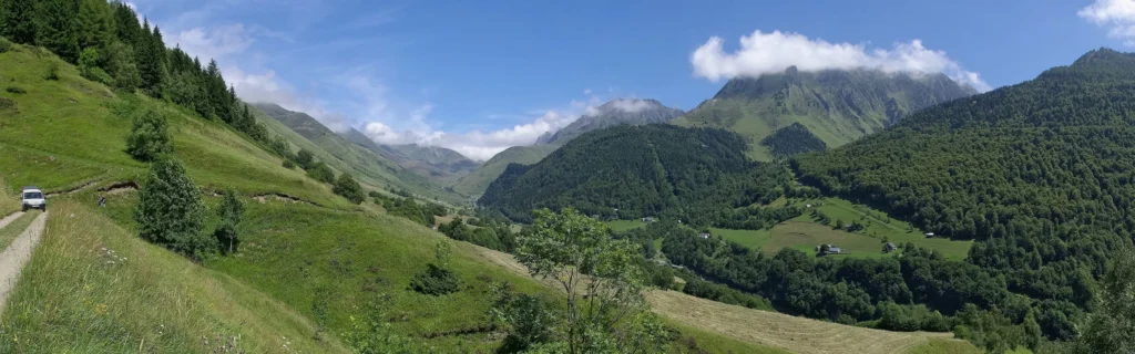 La vallée de Barèges depuis le GR 10
